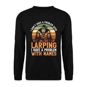 Larper Und Larping - Sweat-shirt Unisexe - noir - Devant - Alina (178cm) & Michal (187cm)