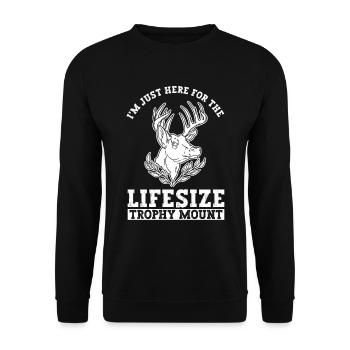 Taxidermie Profi Und Präparator - Unisex Sweatshirt - black - Front - Alina (178cm) & Michal (187cm)