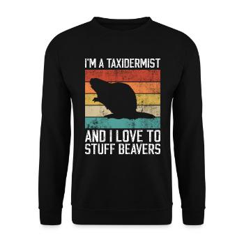 Taxidermie Und Füllbiber - Sweat-shirt Unisexe - noir - Devant - Alina (178cm) & Michal (187cm)