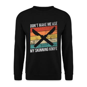 Präparator Sammeln von Toten Dingen Taxidermie - Unisex Pullover - Schwarz - Vorne - Alina (178cm) & Michal (187cm)