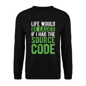 Software Ingenieur Informatiker Programmierer - Unisex Pullover - Schwarz - Vorne - Alina (178cm) & Michal (187cm)
