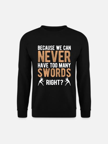 Fechten - Unisex Pullover - Schwarz