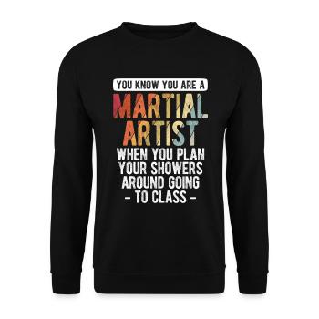 Mixed Martial Arts MMA - Unisex Pullover - Schwarz - Vorne - Alina (178cm) & Michal (187cm)