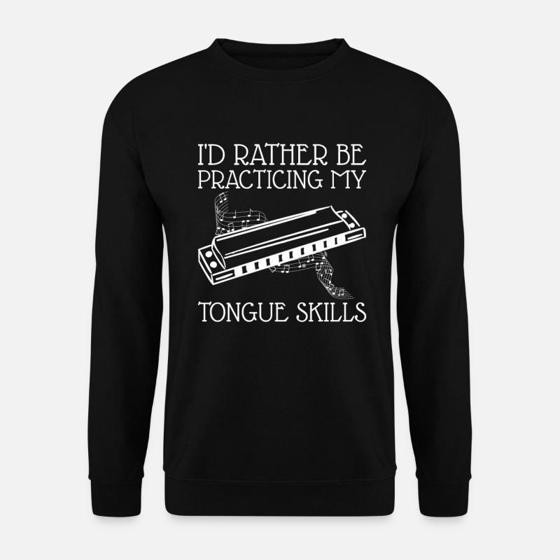 Harmonic Player Und Mundharmonika - Unisex Sweatshirt - black