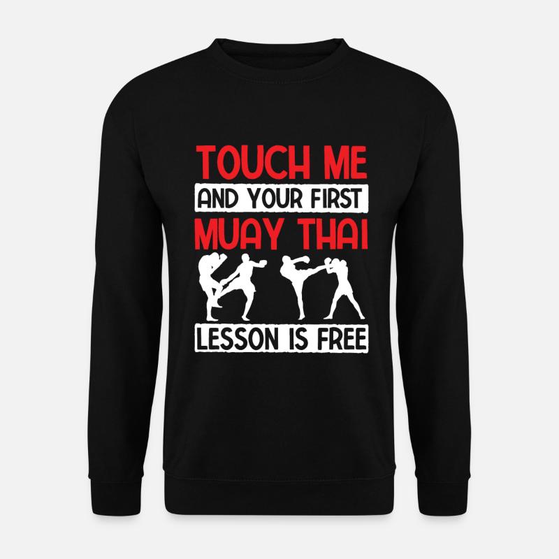 Thaiboxen Muay Thai - Unisex Pullover - Schwarz