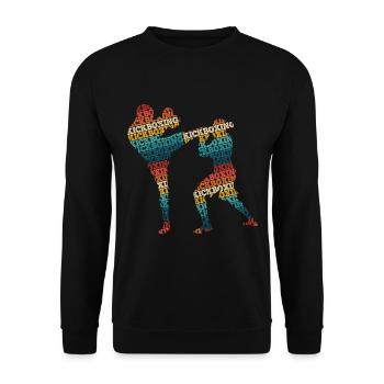 Kickboxing - Unisex Pullover - Schwarz - Vorne - Alina (178cm) & Michal (187cm)