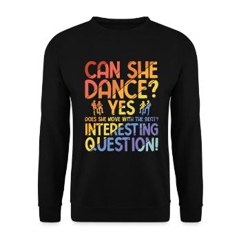 Breakdancing Tanzen für Tänzer - Unisex Pullover - Schwarz - Vorne - Alina (178cm) & Michal (187cm)