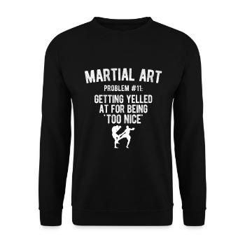 Mixed Martial Arts MMA - Unisex Pullover - Schwarz - Vorne - Alina (178cm) & Michal (187cm)