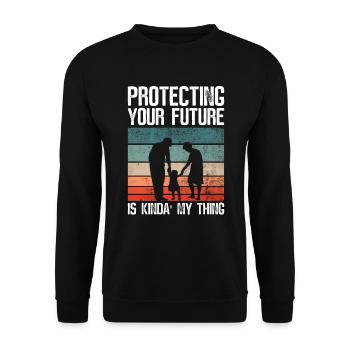 Versicherungsagenten-design Für - Sweat-shirt Unisexe - noir - Devant - Alina (178cm) & Michal (187cm)