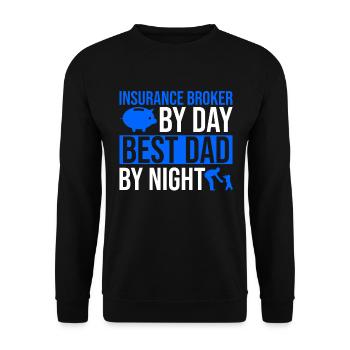 Versicherungsagent-vati-entwurf Für - Sweat-shirt Unisexe - noir - Devant - Alina (178cm) & Michal (187cm)