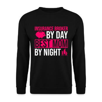 Versicherungsagent Mom Design Für - Sweat-shirt Unisexe - noir - Devant - Alina (178cm) & Michal (187cm)