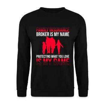 Familienversicherungsmakler-design Für - Sweat-shirt Unisexe - noir - Devant - Alina (178cm) & Michal (187cm)