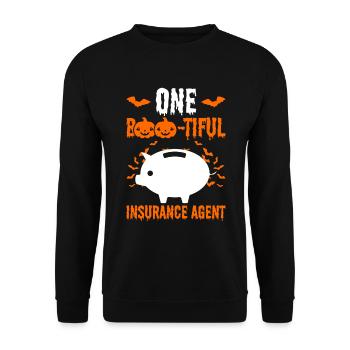 Versicherungsagent-halloween-design Für - Sweat-shirt Unisexe - noir - Devant - Alina (178cm) & Michal (187cm)