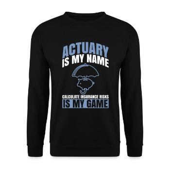 Versicherungsvertreter-design Für - Sweat-shirt Unisexe - noir - Devant - Alina (178cm) & Michal (187cm)