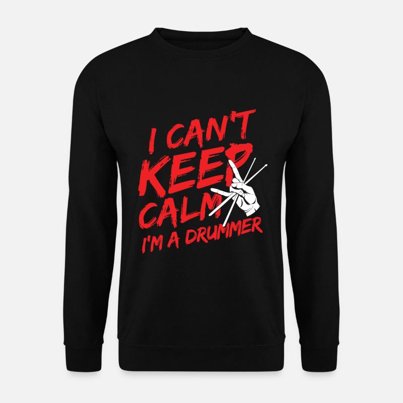 Schlagzeug Spieler Drummer - Unisex Pullover - Schwarz