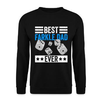 Farkle Dad entwirft für Farkle Player Vater - Unisex Pullover - Schwarz - Vorne - Alina (178cm) & Michal (187cm)