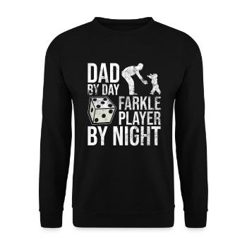 Farkle Dad Design Für Farkle Spieler Vater - Sweat-shirt Unisexe - noir - Devant - Alina (178cm) & Michal (187cm)