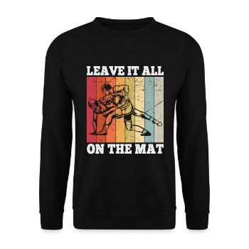 Grappling Martial Arts Wrestling - Unisex Pullover - Schwarz - Vorne - Alina (178cm) & Michal (187cm)