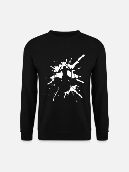 Schlagzeug Spieler Drummer - Unisex Pullover - Schwarz