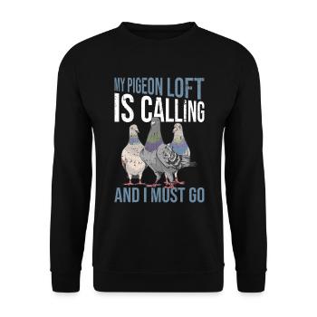 Taubenrennen Und Taubenzüchter Taubenzucht - Sweat-shirt Unisexe - noir - Devant - Alina (178cm) & Michal (187cm)