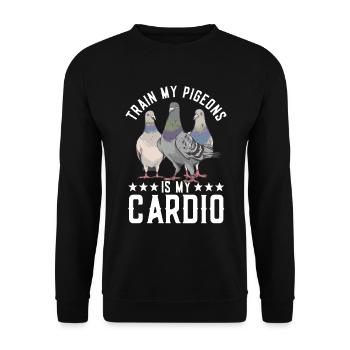 Taubenrennmann Und Taubenrasse Taubenzüchter - Sweat-shirt Unisexe - noir - Devant - Alina (178cm) & Michal (187cm)