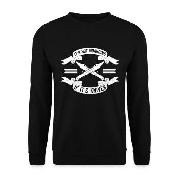 Jagdmessersammler Und Messersammlung - Sweat-shirt Unisexe - noir - Devant - Alina (178cm) & Michal (187cm)