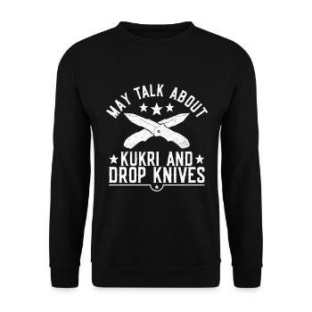 Jagdmessersammler Und Messersammeln - Sweat-shirt Unisexe - noir - Devant - Alina (178cm) & Michal (187cm)