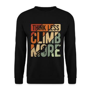 Klettern Bouldern - Unisex Pullover - Schwarz - Vorne - Alina (178cm) & Michal (187cm)