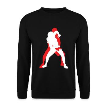 Israelischer Kampfsport Krav Maga - Unisex Pullover - Schwarz - Vorne - Alina (178cm) & Michal (187cm)