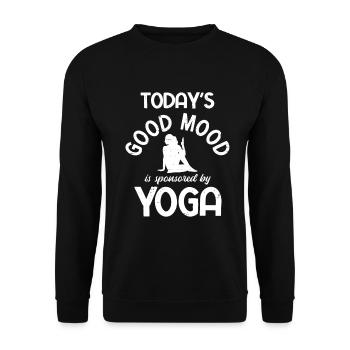 Yogalehrer Spruch Für Yogi Yoga - Unisex Pullover - Schwarz - Vorne - Alina (178cm) & Michal (187cm)