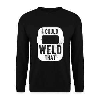 Schweißen Für Schweißer - Unisex Pullover - Schwarz - Vorne - Alina (178cm) & Michal (187cm)