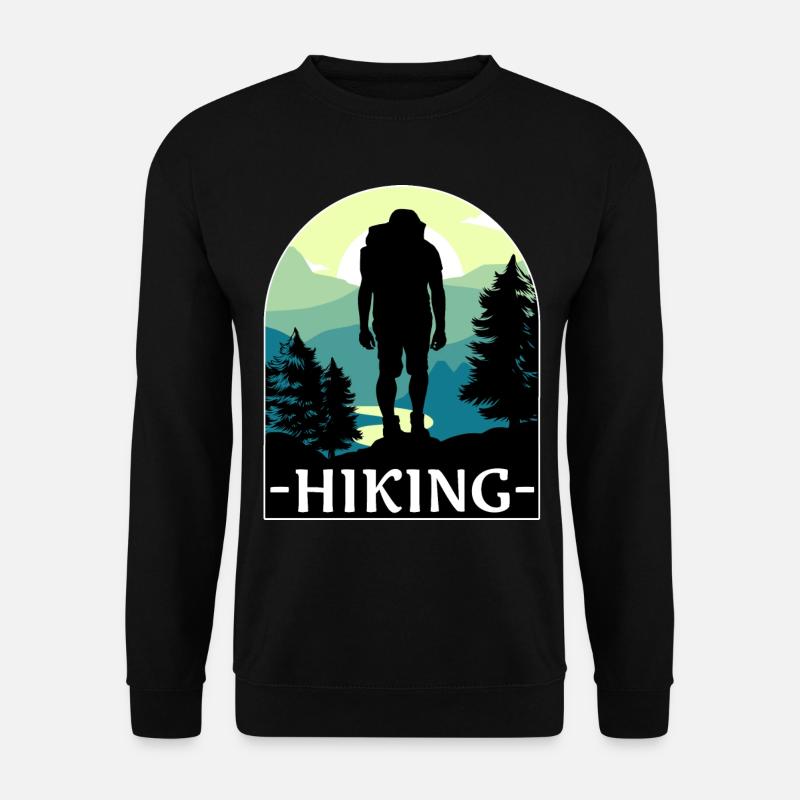 Hikers design hiking - Unisex Sweatshirt - black