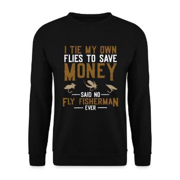 Fliegenfischer-design Für - Sweat-shirt Unisexe - noir - Devant - Alina (178cm) & Michal (187cm)