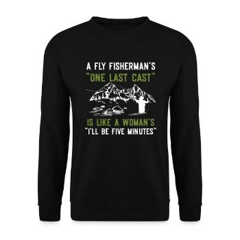 Fliegenfischer-design Für - Sweat-shirt Unisexe - noir - Devant - Alina (178cm) & Michal (187cm)