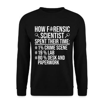 Crime Scene Investigator Design Für Forensiker - Sweat-shirt Unisexe - noir - Devant - Alina (178cm) & Michal (187cm)