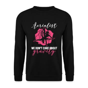 Aerialist Design Für Aerial Silk Dancer - Sweat-shirt Unisexe - noir - Devant - Alina (178cm) & Michal (187cm)