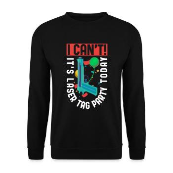 Laser-tag-geburtstagsparty-design Für - Sweat-shirt Unisexe - noir - Devant - Alina (178cm) & Michal (187cm)