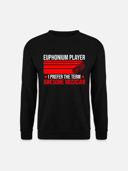 Euphonium-design Für Euphonium-player - Unisex Pullover - Schwarz