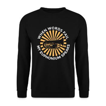 Euphonium-design Für Blechbläser - Sweat-shirt Unisexe - noir - Devant - Alina (178cm) & Michal (187cm)