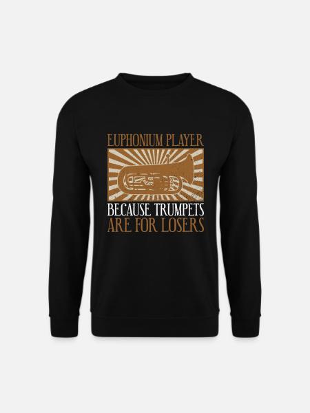 Blechblasinstrumenten-design Für Euphonium-palyer - Unisex Pullover - Schwarz