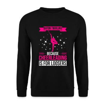 Baton Twirler Design Für Majorette Tanz - Sweat-shirt Unisexe - noir - Devant - Alina (178cm) & Michal (187cm)
