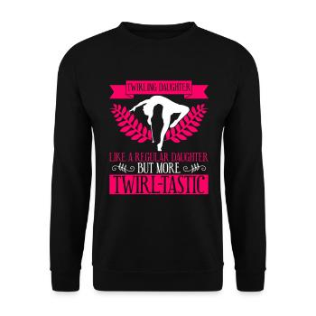 Baton Twirler Daughter Design Für Majorette - Sweat-shirt Unisexe - noir - Devant - Alina (178cm) & Michal (187cm)
