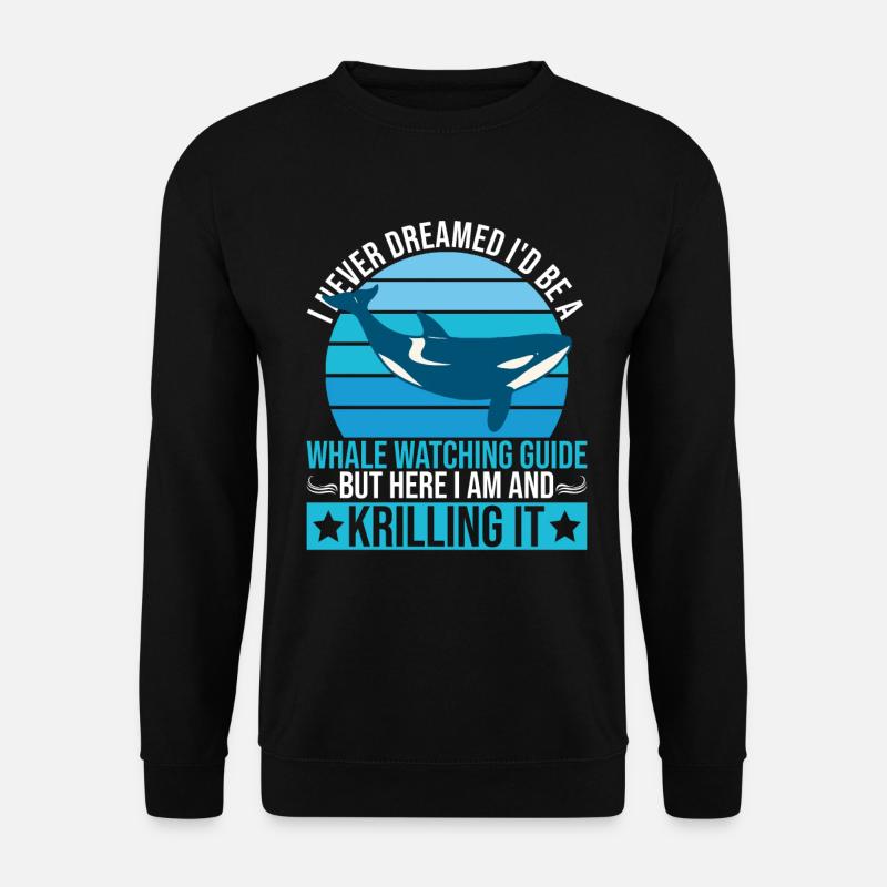 Walbeobachtung Und Buckelwal - Unisex Sweatshirt - black