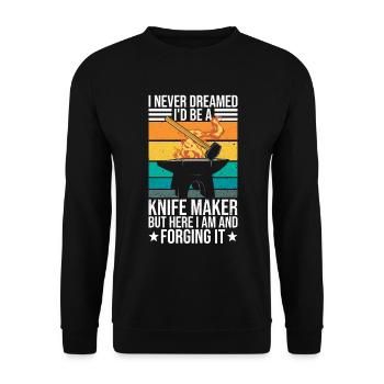Messerklingenschmied Und Messermacher - Sweat-shirt Unisexe - noir - Devant - Alina (178cm) & Michal (187cm)