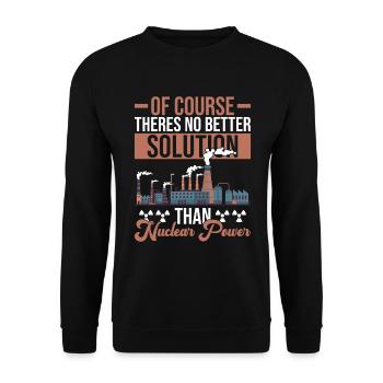 Nuklearingenieur Und Kernkraftwerk Kernenergie - Unisex Pullover - Schwarz - Vorne - Alina (178cm) & Michal (187cm)