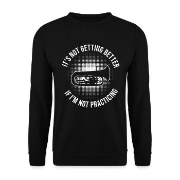 Euphoniumist Design Für Euphonium-player - Unisex Sweatshirt - black - Front - Alina (178cm) & Michal (187cm)
