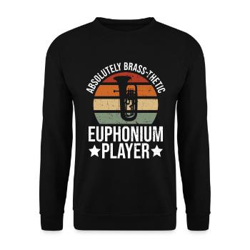 Euphonium-design Für Blechblasinstrument Und - Sweat-shirt Unisexe - noir - Devant - Alina (178cm) & Michal (187cm)