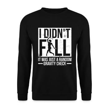 Baton Twirler Design Für Twirling Recitals - Unisex Sweatshirt - black - Front - Alina (178cm) & Michal (187cm)