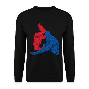 Koreanischer Kampfsport Hapkido - Unisex Pullover - Schwarz - Vorne - Alina (178cm) & Michal (187cm)