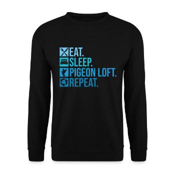 Taubenzüchter Und Taubenschlagtaube - Sweat-shirt Unisexe - noir - Devant - Alina (178cm) & Michal (187cm)